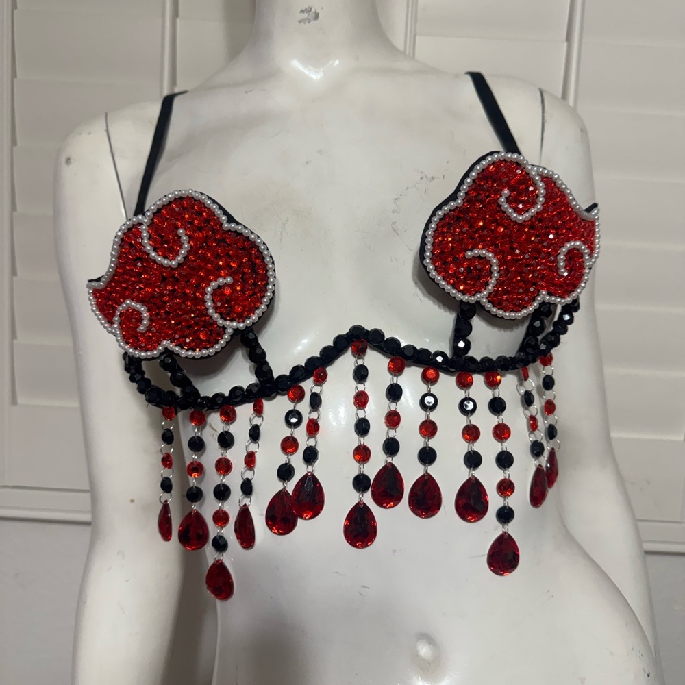 New large Naruto carnival bra iheartraves  festival anime rave raver outfit top